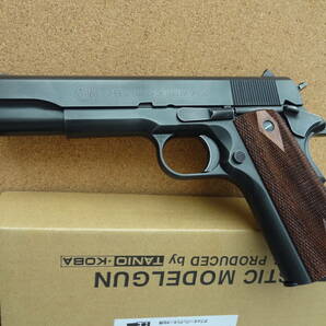 タニオコバ インベル M1911刻印 ブルーイング MULEグリップ付（木製グリップ） ブラックラグーン ロベルタタイプ HW モデルガンの画像2