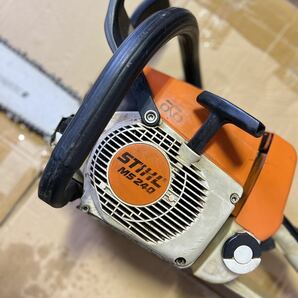 美品 STIHL スチール エンジンチェーンソー MS240 【動作未確認】の画像4