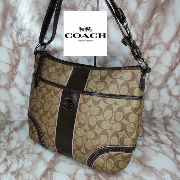 COACH　 コーチ　 2Way　PVC　 ショルダーバッグ　肩掛け　斜め掛け　C19