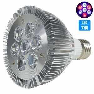 【新品即納】水槽 用 14W 照明 電球 7LED 青4/赤3 植物育成 スポット ライト E26 口金 アクアリウム 水草 サンゴ 熱帯魚 観賞魚 交換 LED