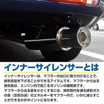 【外径Φ 115mm100mm/97mm 】汎用 マフラー 消音器 インナー サイレンサー バッフル 音量 可変式 排気 排圧 調整 ステンレス_画像3