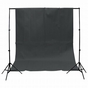 [ new goods immediate payment ] compound black background cloth attaching photographing for stand set black flexible height 80~218cm width 200cm storage case attaching Studio commodity whole body animation 