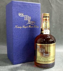 1円～【古酒未開栓】バーボンウイスキー OLD 1889 ROYAL 12年 750ml 43％ 紙封 特級 箱付