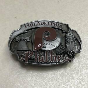 【ベルト バックル MLB フィラデルフィア・フィリーズ Philadelphia Phillies 1988年 限定】ネコポス