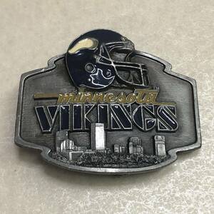 【NFL Official Licensed Product Backle バックル Minnesota Vikings ミネソタ バイキングス】ネコポス