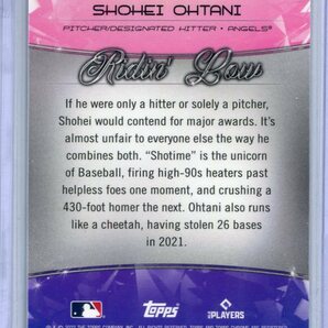 2022 Topps Chrome Ben Baller Edition Ridin' Low RL-4 Shohei Ohtani インサートカード 大谷翔平の画像2