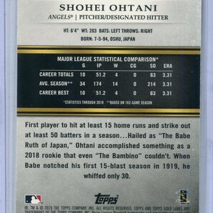 2019 Topps Gold Label Class 1 Shohei Ohtani 大谷翔平 ベースカードの画像2