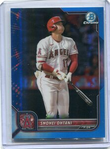 2022 Bowman Chrome Blue Refractor 71 パラレル Shohei Ohtani 大谷翔平 エンゼルス 150枚限定