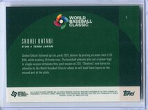 2023 Topps World Baseball Classic Global Stars 5 Shohei Ohtani ベースカード 大谷翔平_画像2