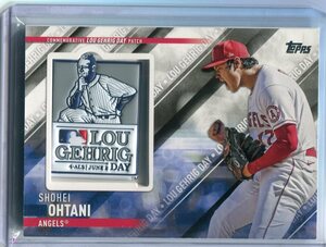 2022 Topps Update Lou Gehrig Day Commemorative Patch #SEP-SOH Shohei Ohtani 大谷翔平