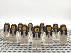 SS5　レゴ　ミニフィグ　医者・ドクター・ロングヘアー　10個セット　新品未使用　LEGO社純正品