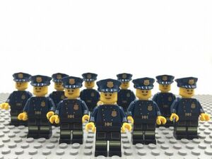 SS3　レゴ　ミニフィグ　警察官・両面顔あり　10個セット　新品未使用　LEGO社純正品