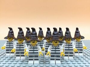U7　レゴ　ミニフィグ　囚人・組み分け帽子　10個セット　新品未使用　LEGO社純正品