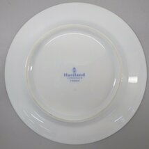 1円～ アビランド ヴューパリベール　16cmプレート 計6点 金彩 花柄 グリーン 洋食器 食器 65-2540281【O商品】_画像4