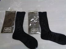 ２個　黒　DNDY UP　薄い　ナイロン１００％　ハイゲージ　ショートソックス　靴下　昭和レトロ　未使用_画像1