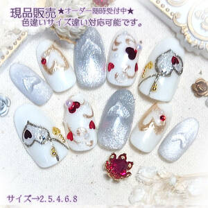  reality goods * artificial nails gel nails Heart. thought Valentine 052