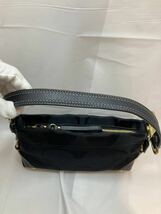 【美品】 コーチ ハンドバッグ 10730 黒 ブラック ショルダーバッグ ワンショルダー レディース ポーチ キャンバス COACH MT-158_画像3