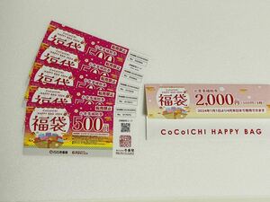 CoCo壱番屋お食事補助券2500円分/金券/割引券/送料無料