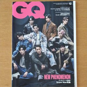 GQ JAPAN (ジーキュージャパン) 2022年12月号 表紙 Snow Man