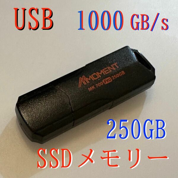 超高速！ USB 3.2 Gen2 外付SSD 250GB 1000GB/s MacOS14.4インストール済み