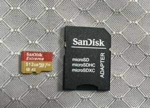 SanDisk サンディスク Extreme 512GB microSDXC. microS DHC microSD 