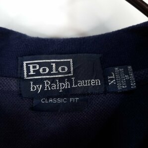 ラルフローレン ポロシャツ 半袖 刺繍 ビッグポニー ラガー USA ネイビー 紺色 XLの画像9