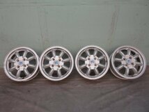 中古　MINILITE　ミニライト　ホイール　14×4.5J　4H　PCD100　4本セット　14インチ_画像1