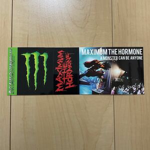 モンスターエナジー × マキシマム ザ ホルモン グッズ maximum 非売品 シール 上ちゃん maximum the hormone マキシマムザホルモン