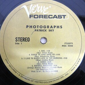 ◇A6871 レコード/LP盤「パトリック・スカイ PATRICK SKY / Photographs」FTS-3079 VERVE FORECAST RECORDS MGMの画像4