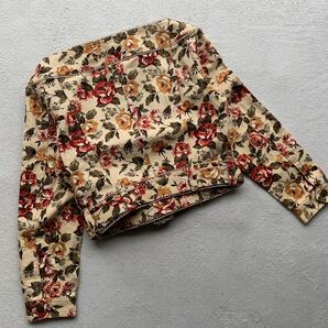 3点送料無料☆A.O アツキオオニシ vintage ビンテージ ローズプリント 薔薇柄 セットアップ トップス スカートの画像5