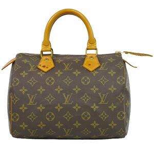 本物 ルイヴィトン LOUIS VUITTON LV 旧型 スピーディ 25 モノグラム ハンドバッグ ミニボストンバッグ ブラウン M41528