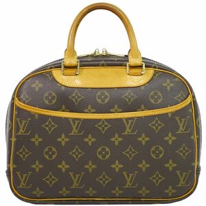 本物 ルイヴィトン LOUIS VUITTON LV トゥルーヴィル モノグラム ハンドバッグ ブラウン M42228