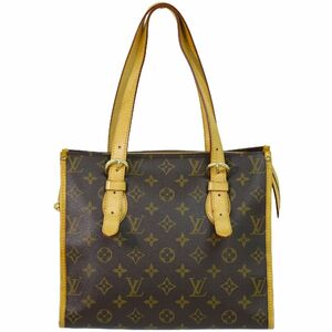 本物 ルイヴィトン LOUIS VUITTON LV ポパンクールオ モノグラム ショルダーバッグ トートバッグ ブラウン M40007