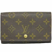 本物 ルイヴィトン LOUIS VUITTON LV ポルトモネ ビエ トレゾール モノグラム 折財布 コンパクトウォレット ブラウン M61730_画像1