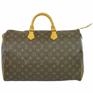 本物 ルイヴィトン LOUIS VUITTON LV 旧型 スピーディ 40 モノグラム ハンドバッグ ボストンバッグ 旅行鞄 ブラウン M41522