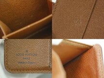 本物 ルイヴィトン LOUIS VUITTON LV コンパクトジップ モノグラム 折財布 コンパクトウォレット ブラウン M61667_画像9