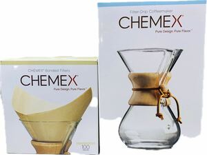 CHEMEX ケメックス CM-6A FSU-100 CLASSIC 6CUP コーヒー コーヒーメーカー 家庭用品 2点セット フィルター