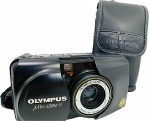 OLYMPUS μ ZOOM 115 オリンパス ミュー 38-115mm 1042414 カメラ コンパクトカメラ ブラックカラー