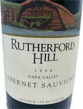 RUTHERFORD HILL ラザフォード・ヒル NAPA VALLEY ナパ・バレー CABERNET SAUVIGNON カベルネ・ソーヴィニヨン 【1988】 ワイン お酒_画像3