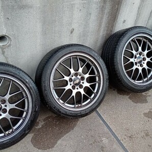 鍛造 BBS RG-R RGR RG703 8J +40 RG704 9J +42 PCD114.3 18インチ シルバー ダイヤモンドブラック 4本セット クラウン レクサスIS マークXの画像1