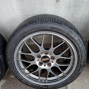 鍛造 BBS RG-R RGR RG703 8J +40 RG704 9J +42 PCD114.3 18インチ シルバー ダイヤモンドブラック 4本セット クラウン レクサスIS マークXの画像4