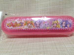 ドキドキ！プリキュア スプーン・フォークケース/カラトリーケース ピンク 150mmまでのものが入ります。