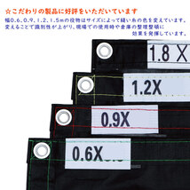 [送料無料] 防炎メッシュシート ブラック 1.2ｘ6.3m 10枚(1枚あたり1740円) 解体 建築 建設 足場 工事用 黒 メッシュシート_画像5