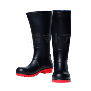 [ free shipping ] PVC safety oil resistant boots L size (26.0-26.5) steel made . core with EEE corresponding anti-bacterial deodorization cloth as Uni AS-350