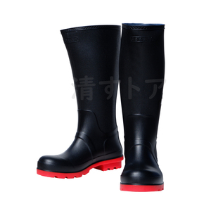 [ free shipping ] PVC safety oil resistant boots M size (25.0-25.5) steel made . core with EEE corresponding anti-bacterial deodorization cloth as Uni AS-350