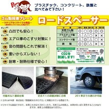 [送料無料] アウトレット ロードスペーサー 幅900x奥250x高95mm 天然ゴム製段差スロープ 段差プレート_画像6