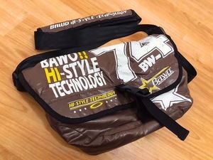 ※新年/値下げ中 廃番 希少即決 BAWO バウオ ショルダー バッグ ♯ブラウン Bag バッグ ブリッツェン 東レ 入手困難