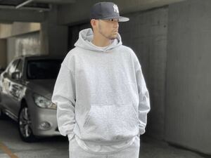 【XL/着用数回美品】Los Angeles Apparel 14oz Hoodie Ash Gray ロサンゼルスアパレル フーディ HF09GD the Apartment STABRIDGE