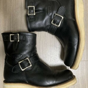 即決 激レア 【eYe COMME des GARCONS JUNYA WATANABE MAN × VANSON】 バンソンWネーム コラボ エンジニアブーツ 黒 サイズ：S 約26cm の画像2