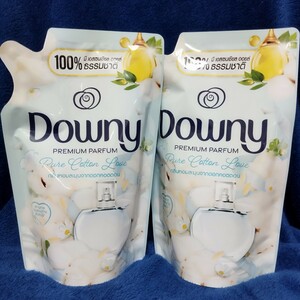 ダウニー 柔軟剤 ピュアコットンラブ 490ml 詰め替え２袋★Downy 詰替用 濃縮タイプ アジアンダウニー